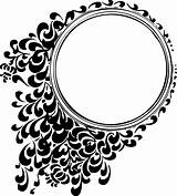 Circle Filigree Line Clipart Clipartbest Colouring Coloring Book sketch template