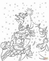 Bears Berenstain Coloring Christmas Pages Tree Bear Printable Colouring Color Treehouse Drawing Popular Cartoon Anime Books sketch template