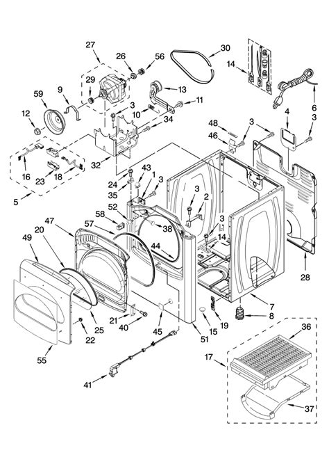 kenmore elite  gas dryer parts diagram reviewmotorsco