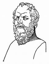 Socrates Philosophy Ilustración Sokrat Athenes Philosopher Filósofo Clipground sketch template