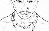 2pac Tupac Shakur Getdrawings sketch template