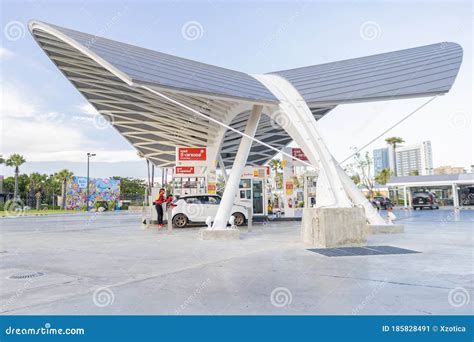 outstanding  modern style  shell gas station editorial photo image  price energy