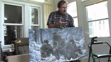 Dick Winters Reacts To The Hang Tough Bastogne Painting