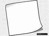 Note Clipart Sticky Blank Clip Icon sketch template