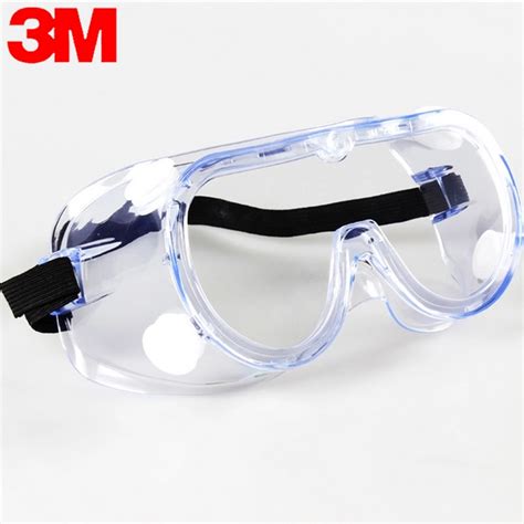 3m 1621 anti impact anti chemical splash safety goggles economy clear