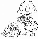 Coloring Rugrats Tommy Take Pages Turns Taking Dinosaurus Doll His Printable Para Getcolorings Getdrawings Template sketch template