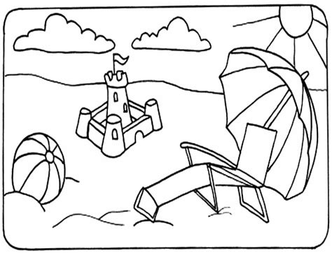 fun coloring pages beach coloring pages