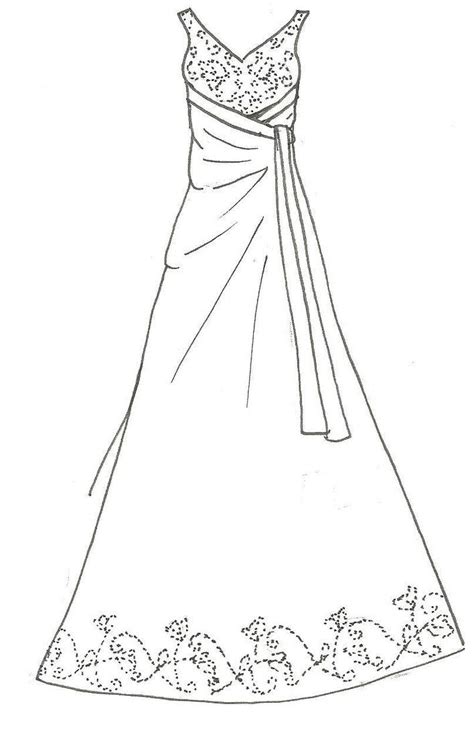 gambar wedding dress coloring pages kids difficult colouring  ess