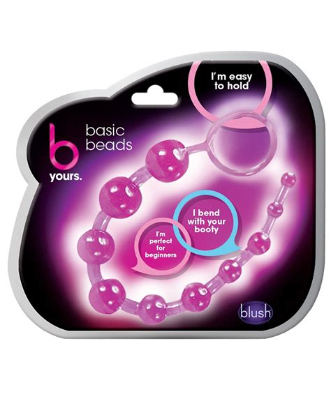 Blush Basic Anal Beads Purple By Blush Novelties Cupid S Lingerie
