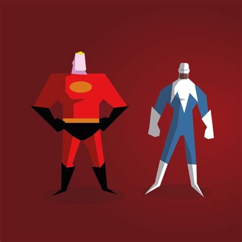 mr incredible and frozone heroes and villains pixar concept art character art the incredibles