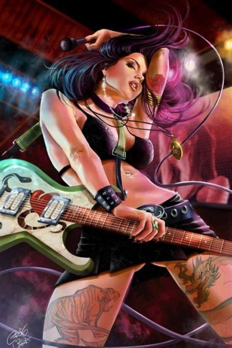 sexy girls with musical instruments