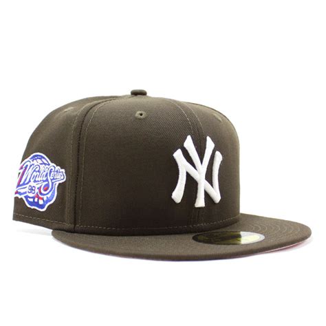 york yankees  world series fifty  era fitted hat brown p