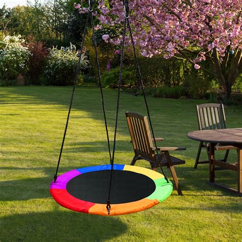 detachable swing sets  kids playground platform saucer tree swing rope   inches diameter