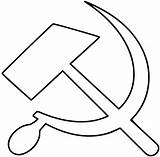 Sickle Hammer Symbol Socialist Communist Iconic Enlarge Logo Click sketch template