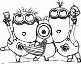 Minion Coloring Pages Kids sketch template