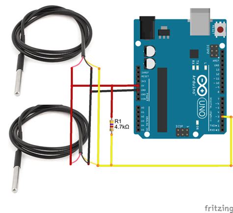 plc arduino multiple dsb digital temperature sensor  wire  modbus communication