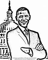 Obama Barack Coloring sketch template