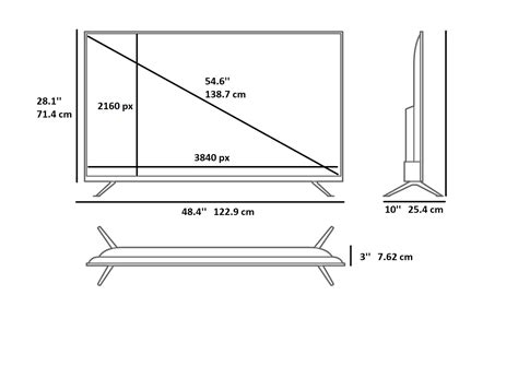tv dimensions  tv measurements  inches tv viewing distance specs  dimensions