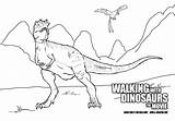 Coloring Dinosaur Dinosaurs Walking Color Sheets Pages Sheet Halloween Printable sketch template