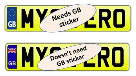 brexit changed car number plates     gb sticker   eu