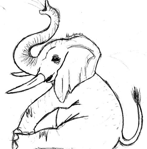 elephant drawings images clipartsco