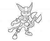 Ratchet Clank Coloring Pages Printable sketch template