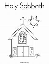 Coloring Sabbath Holy Church Built California Usa Twistynoodle sketch template