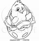 Chick Egg Easter Coloring Cartoon Book Atstockillustration 2021 sketch template