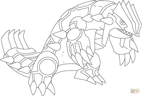 groudon pokemon coloring page  printable coloring pages