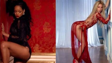 shakira and rihanna can t remember to forget you behind the scenes fashion music videos