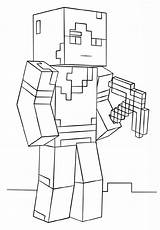 Roblox Coloring Pages Minecraft Character Guest Printable Color Lego Kids sketch template