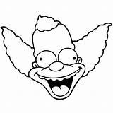 Simpsons Clown Krusty Drawing Crazy Drawings Easy Trippy Cartoon Sticker Getdrawings Tattoos Pencil Choose Board sketch template