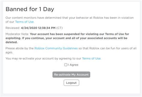 account banned url  false impression  youve  moderated