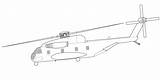 Hubschrauber Helicopter Stallion Sikorsky Ausmalbilder Zeichnen sketch template