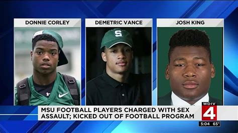 Michigan State Football Players Formally Charged With Sex Assault Youtube