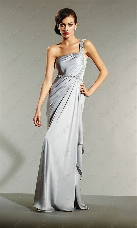shoulder ruched beaded long silver prom dress vuheracom silver prom dress elegant