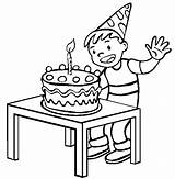 Birthday Coloring Pages Happy Boy Cake Printable Clipart Redneck Kids Cliparts Cakes Color Girls Gif Print Sheet Cartoon Clip Party sketch template