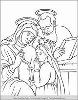 Coloring Joachim Catholic Thecatholickid Saints Heilige Brother Cnt Orthodox Pieta Einstein sketch template