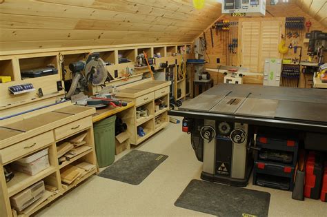 woodshop workshop  floor  garage