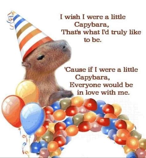 lovely  poem capybara