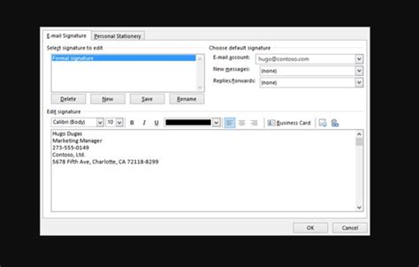 How To Create An Email Signature In Outlook Email Signatures My Xxx