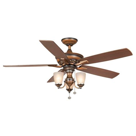 hampton bay havenville   berre walnut ceiling fan   home depot