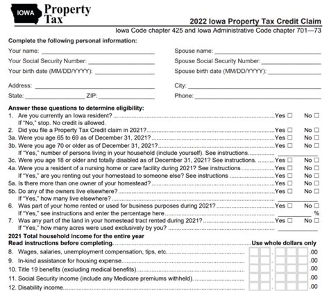 iowa rent rebate form  printable rebate form