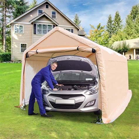 amazoncom carport  heavy dutycar tent portable garage garden storage shed  legs