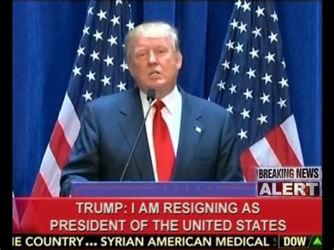 breaking news trump resigns presidency youtube