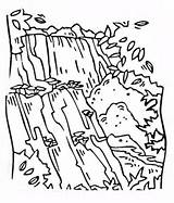 Waterfall Cataratas Cascate Cascata Disegno Paesaggi Malvorlagen Landschaft Colorare Fiume Waterval Ausmalen Iguazu Misti Savanne Fiumi Colorearr Waterfalls Monumenti Coloringhome sketch template