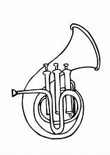 Horn Musik Ausmalbilder Ausmalbild Ausdrucken sketch template