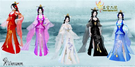 sims  chinese womens costume   colors colors  hair sims