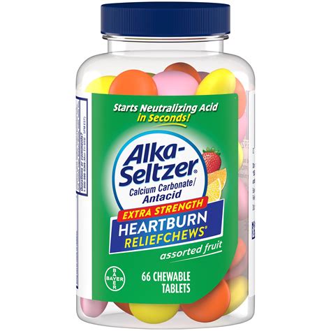 alka seltzer heartburn relief antacid chews assorted fruit  count walmartcom