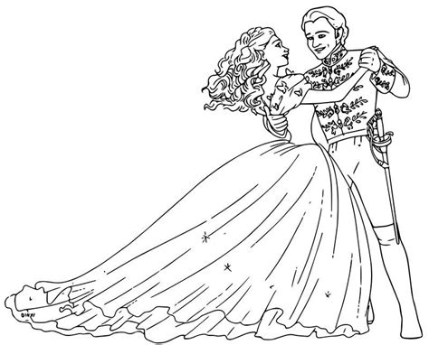 cinderella dancing coloring page coloring page blog
